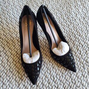 Vince Camuto Vo-Haley Pumps, Black, True Suade, Size 8M
